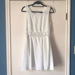 White Flare Dress